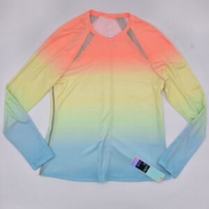 Lucky in Love Lucky Club Long Sleeve in a Cool-colored Ombre Print Size Medium